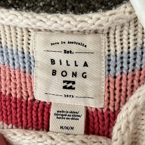Knitted BillaBong sweater. Very new, has been worn once - Picture 4 of 4
